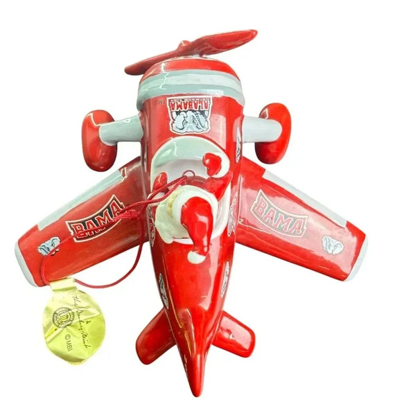 Danbury Mint Alabama Crimson Tide Santa Plan Ornament 2005 RARE University - Picture 8 of 9